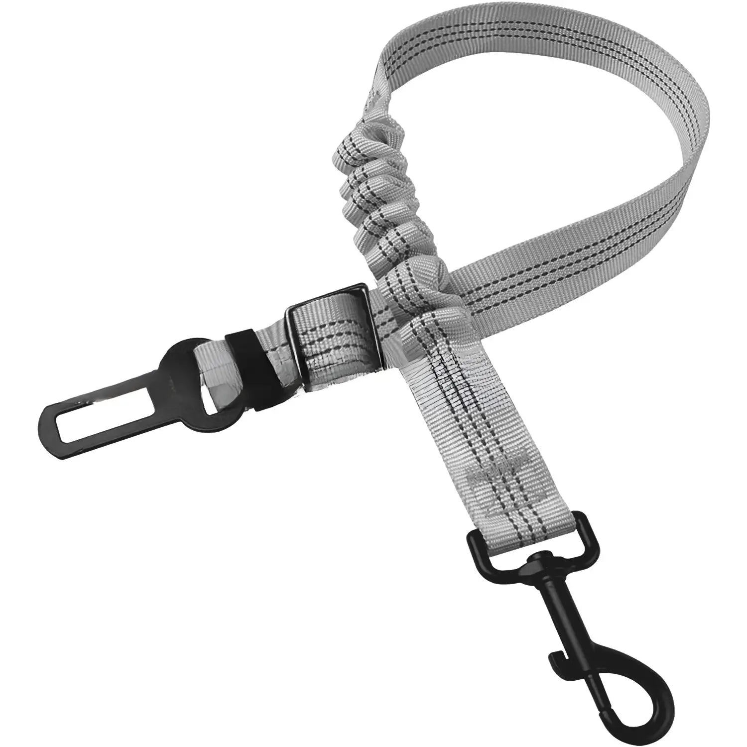 Autogordel Hondenriem/Kattenriem met Elastiek | Reflecterende Veiligheidsriem